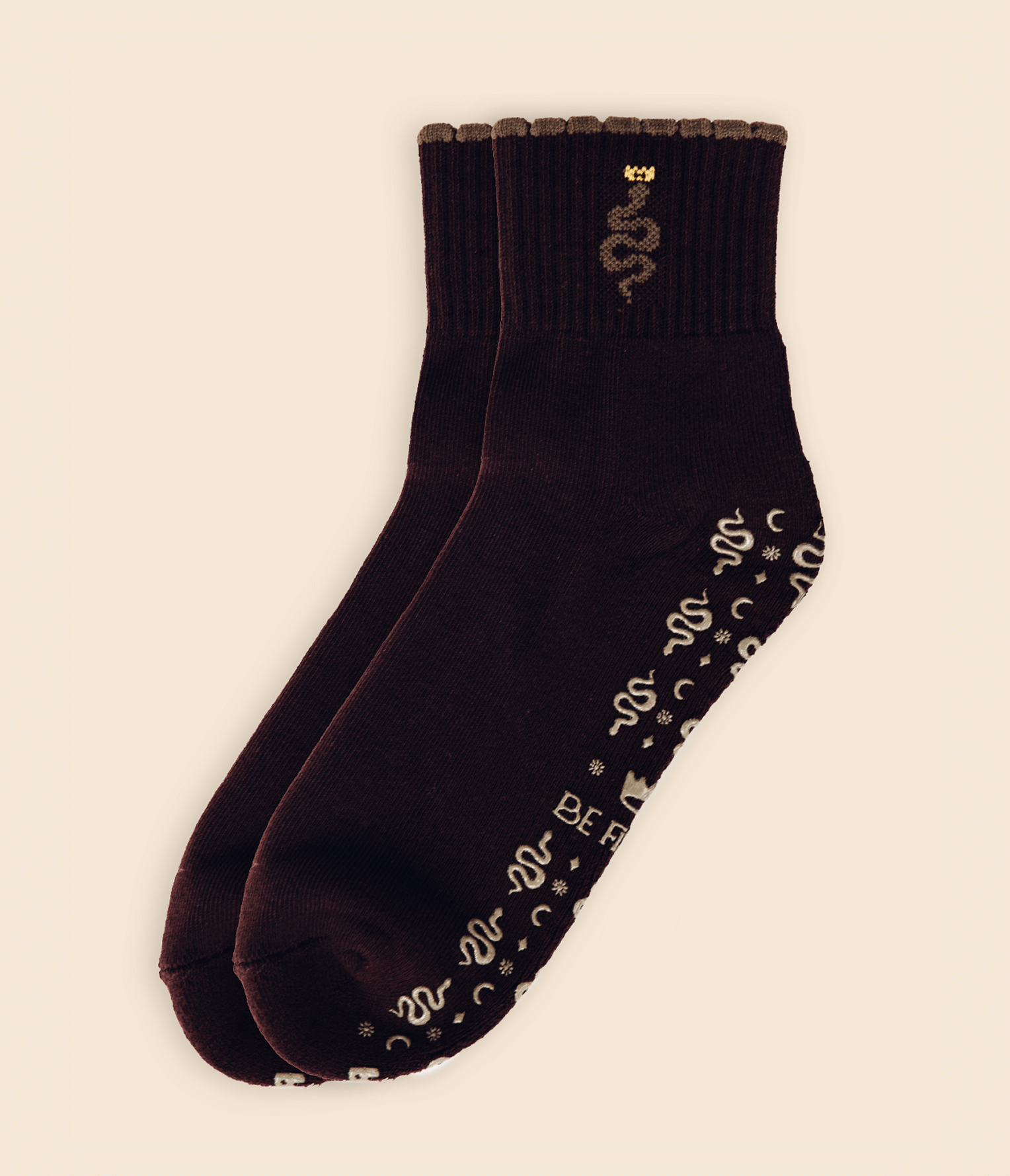 Be Fierce sock flat lay product image