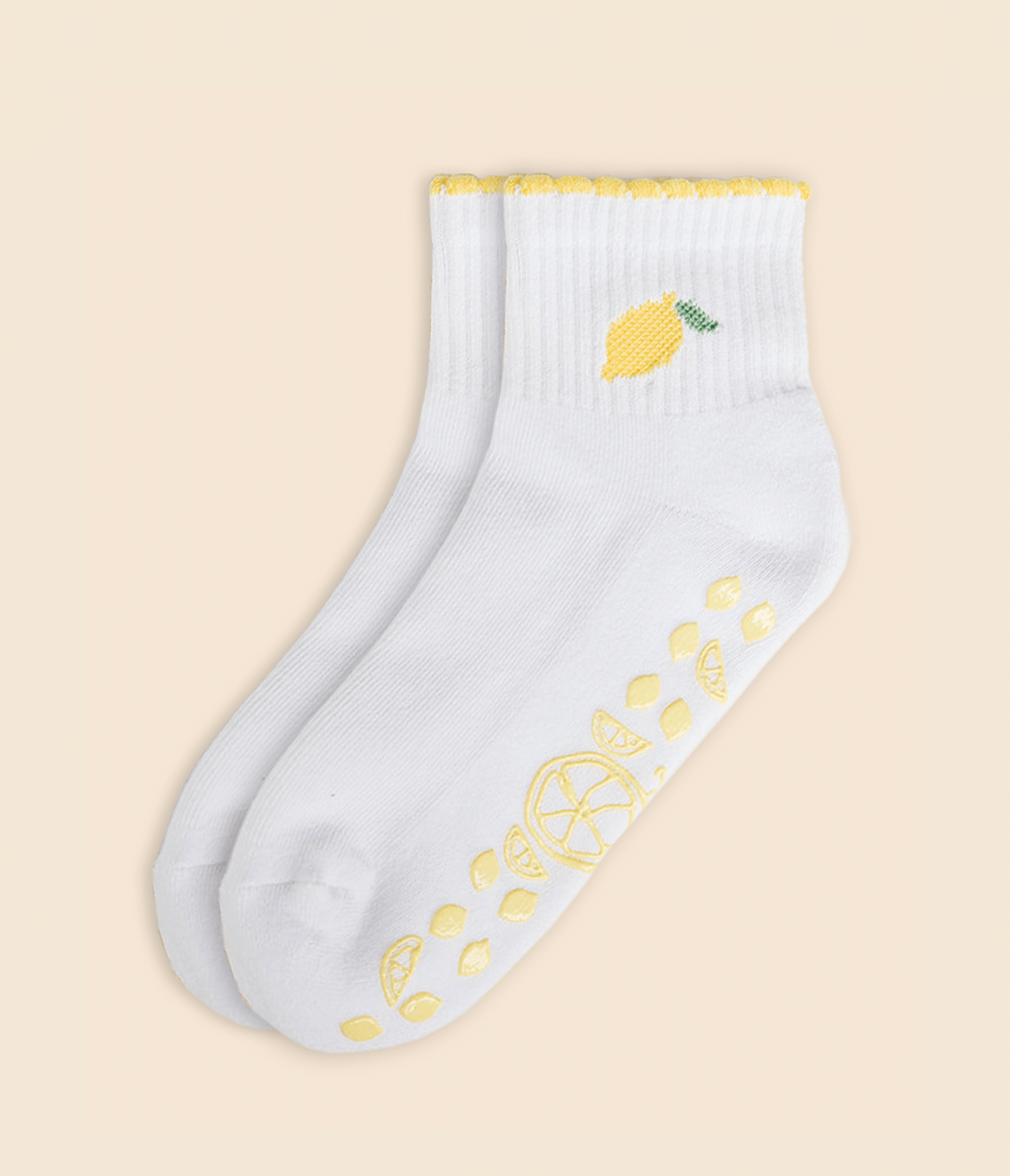 Lemon Drop sock flat lay product image