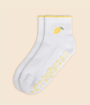 Lemon Drop sock flat lay product image