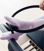 Lilac Daisy Pilates Sock